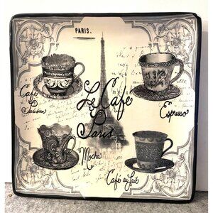 Certified International Sorrell Studios Square 12.5" by 12.5" Platter Paris Them